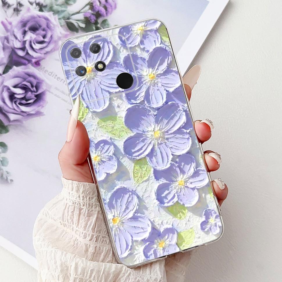 Soft Full RMX3430 Protective Cover For Realme Narzo 50A Casing Cat Pattern For Realme Narzo 50A Narzo50A Silicone Covers Case