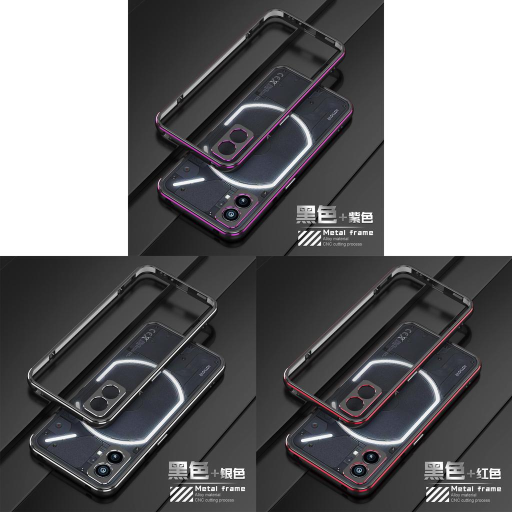 For Nothing Phone2 Metal Frame Protective Case With Shockproof And Heat Dissipation For Stylish Phone Accessories