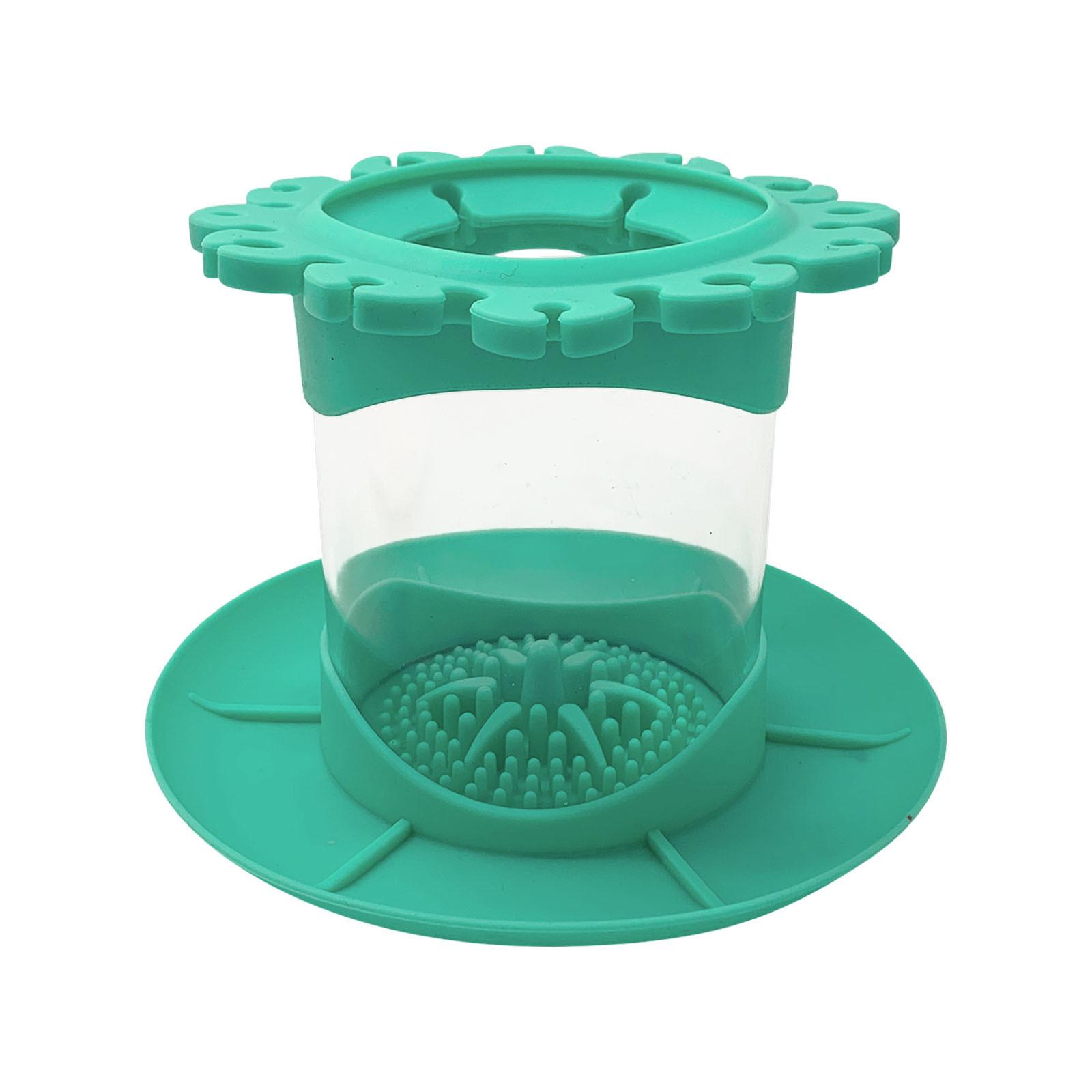 

Очиститель кистей для рисования Ополосните чашку Изобразительное искусство, Студия, Класс | Держатель кистей и силиконовый инструмент для чистки акрила, акварели и материалов на водной основе One Size