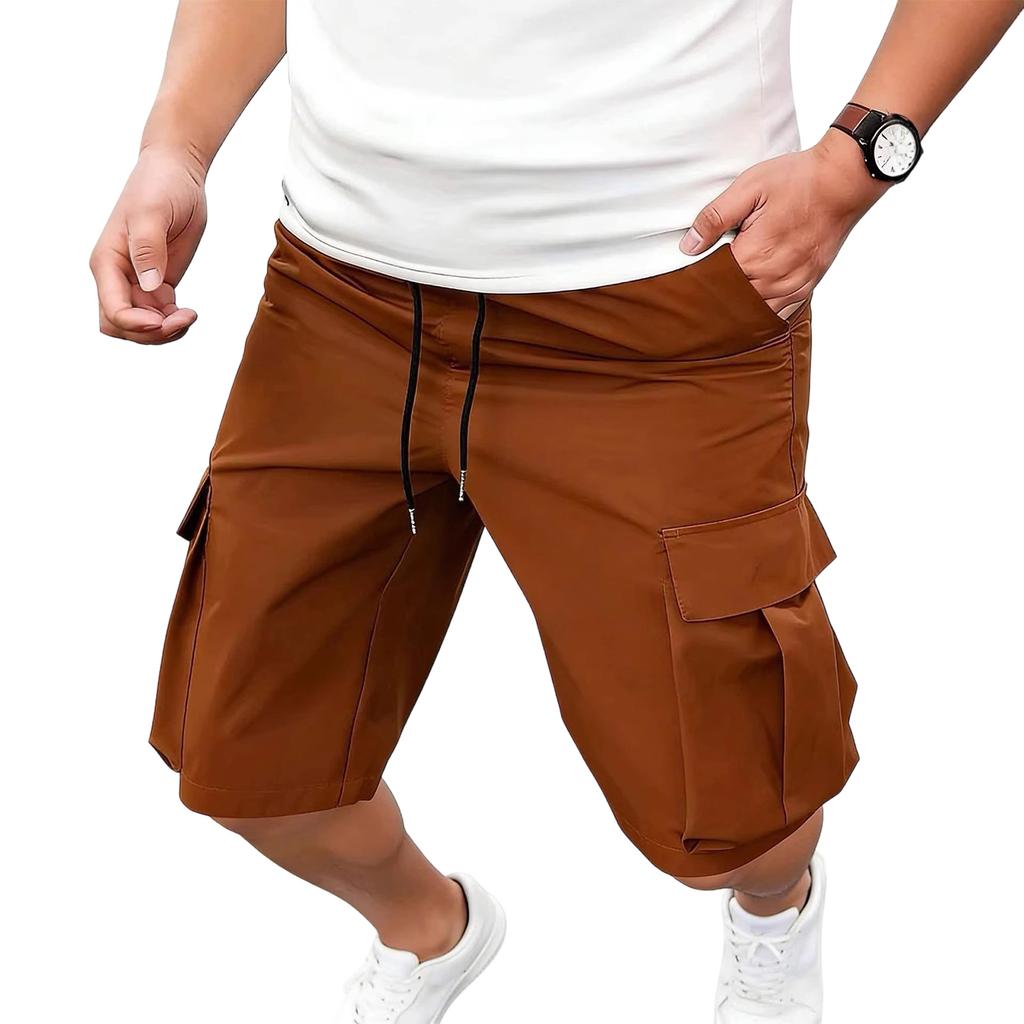 Herren Gerade geschnittene Arbeitsjeans Mehrere Taschen Fünf-Taschen-Hose