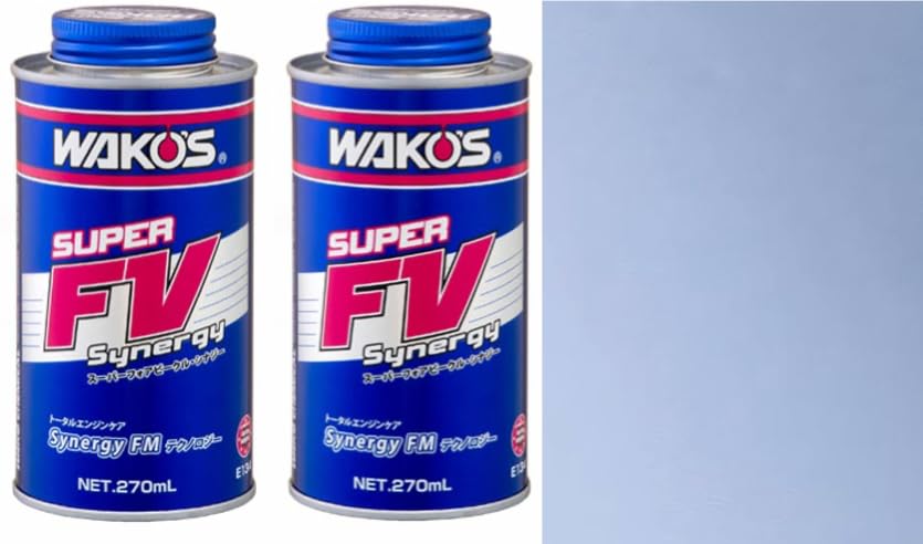 WAKO'S Super Four Vehicle Synergy E134 270ml (Set of 2) Includes 1 Blue Cleaning Paper Towel (Stackable)