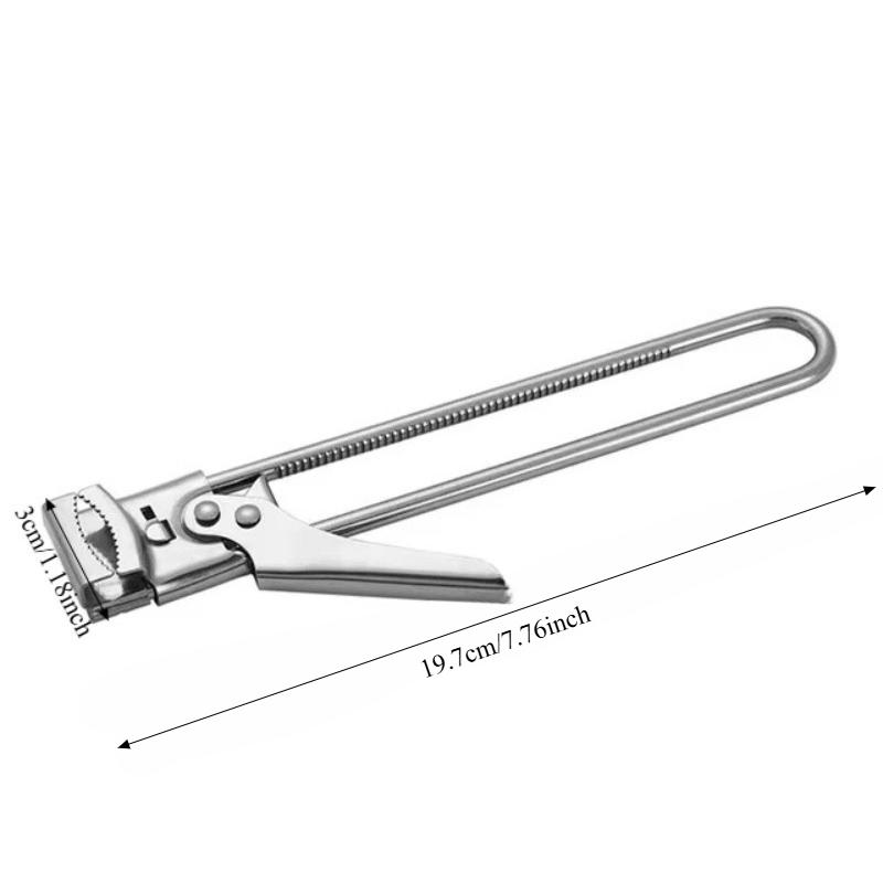 Ouvre-boîte réglable en acier inoxydable, antidérapant, multifonction, manuel, ouvre-couvercle de bouteille, Gadget, Gadgets pour la maison, accessoires