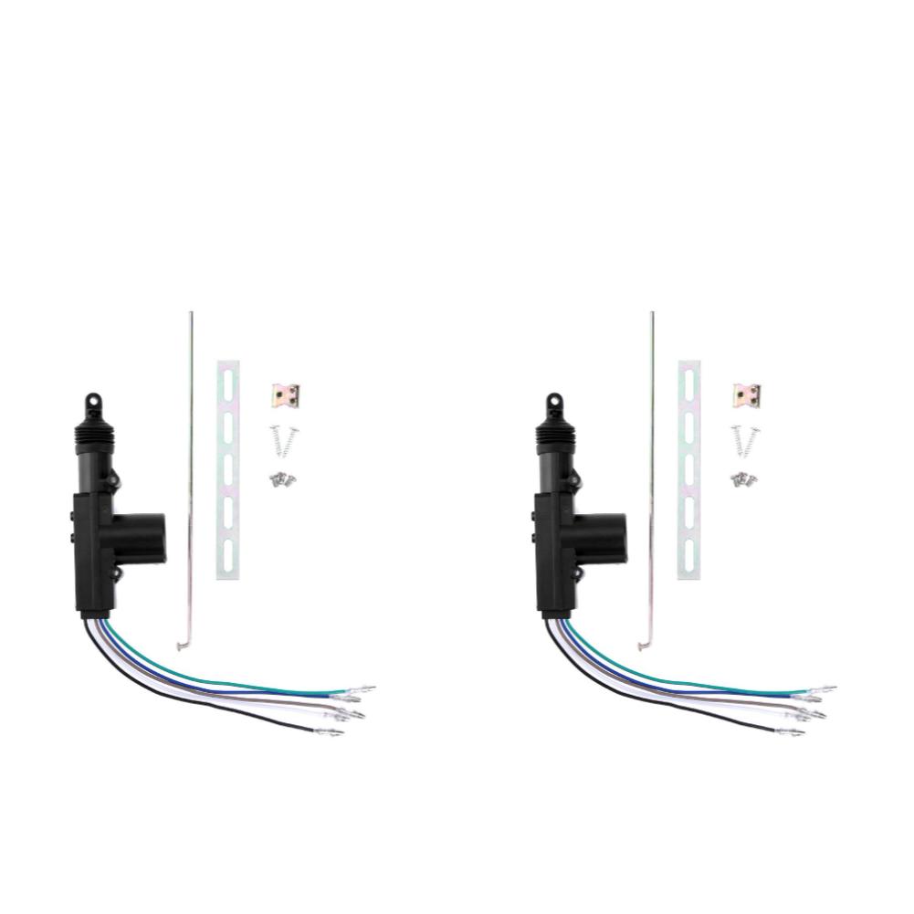 2/5 Wire Universal Car Electric Remote Central Door Lock Actuator Auto 12V Heavy-Duty Power Locking System Single Gun Type Kit