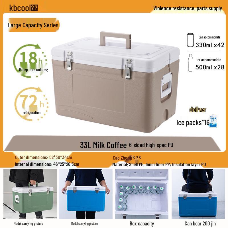 Kebao KBCool Insulated Ice Box Cooler for Camping, Ice Cream, Breast Milk & Fishing