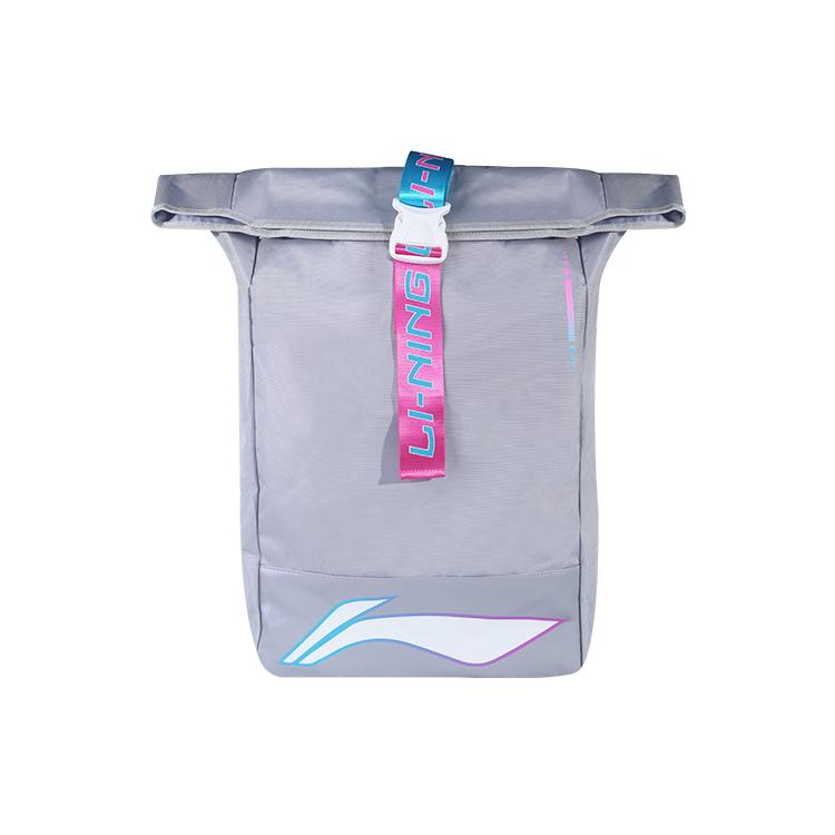 

Новая ткань LiNing с полиэстеровой дорожной сумкой-рюкзаком большая мужская светло-серая ABSR283-2 34.0*20.1*68.1CM