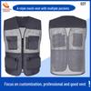 Custom Logo Emergency Management Safety Vest - Multi-Pocket Workwear for Photojournalists