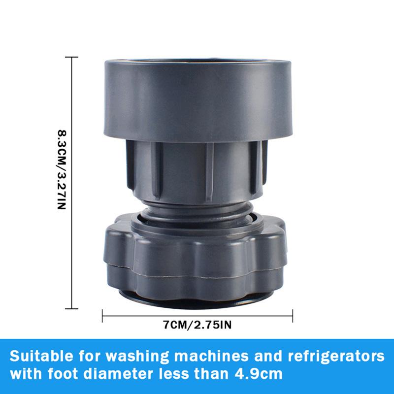 4 Pièces Pieds Réglables pour Machine à Laver Augmenter La Prévention des Marées Antidérapant Amortisseurs de Support pour Machine à Laver Support Meubles