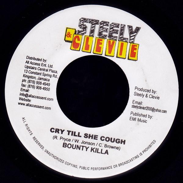 

7inch Record BOUNTY KILLER - Cry Till She Cough NONE Steely & Clevie 2006 Jamaica Reggae, Ska & Dub Used