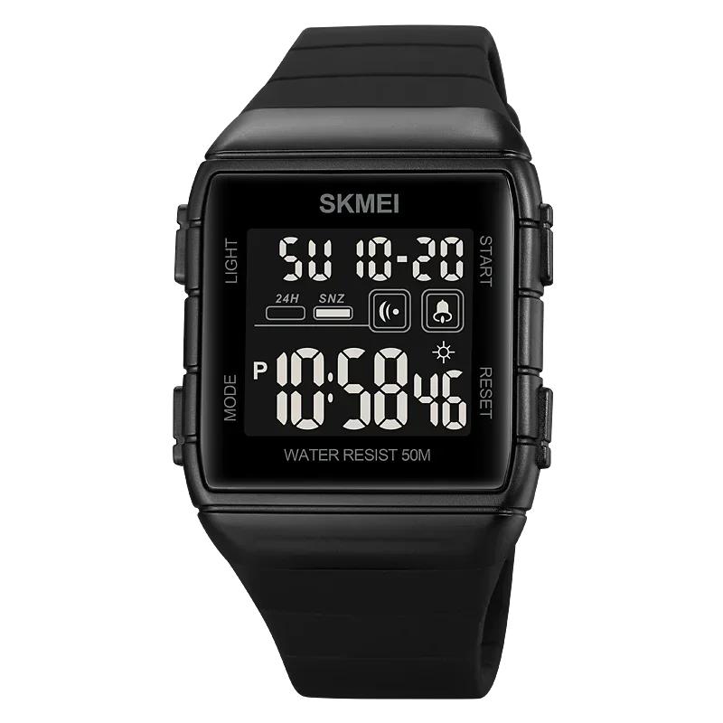 SKMEI 1960 LED Light Wristwatch reloj hombre Digital movement Mens Sport Watch Military Countdown Alarm Clock 5Bar Waterproof