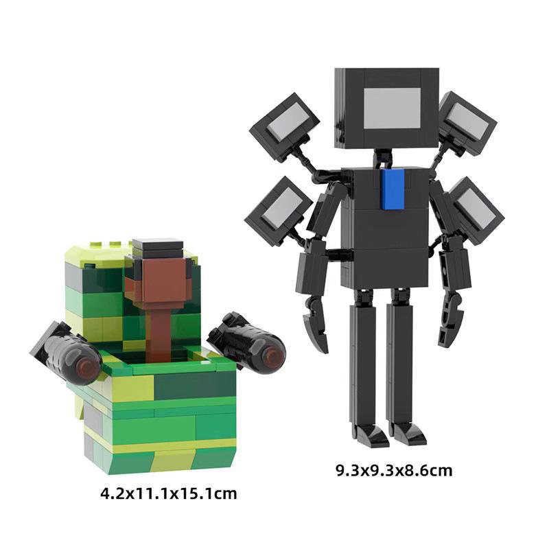 Building Blocks Creative Toilet Man Monitoring Titan TV Figure Assembled Toy Model