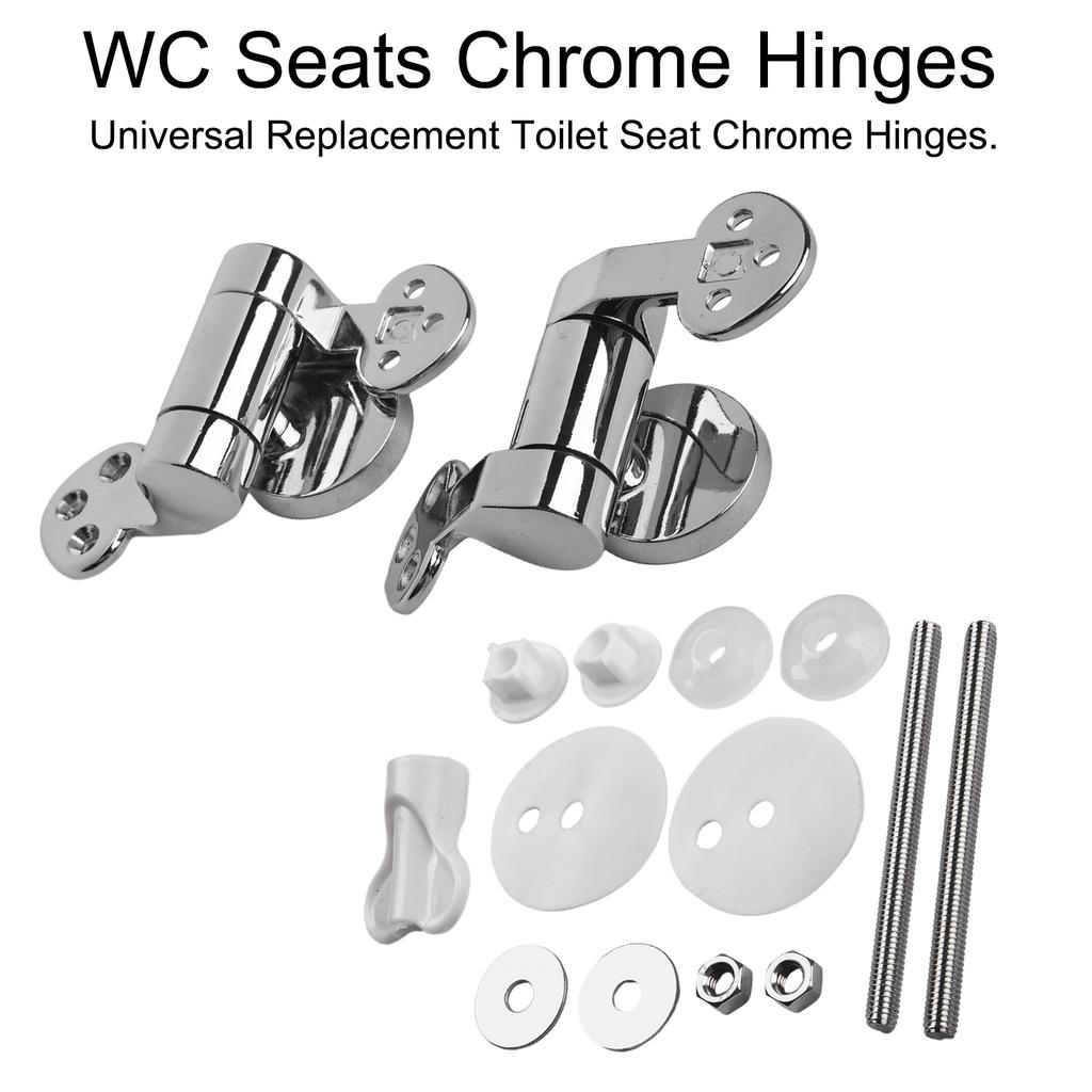 2Pcs Zinc Alloy Toilet Slow-Down Hinge Replacement For Wooden Toilet Adjustable Pew Hinges Connecting Cover Slow-down Fittings
