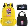 3Pcs/set Anime K-Pop Demon Hunters Printed Backpack with Shoulder Bag Pencil Case for Student Boy Girl Schoolbag Large Capacity Waterproof Bookbag