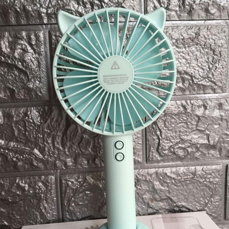 Cute Mini Fan Small Travel Fan Rechargable Cooling Device Lightweight Electric Fan Suitable for Indoor and Outdoor Use