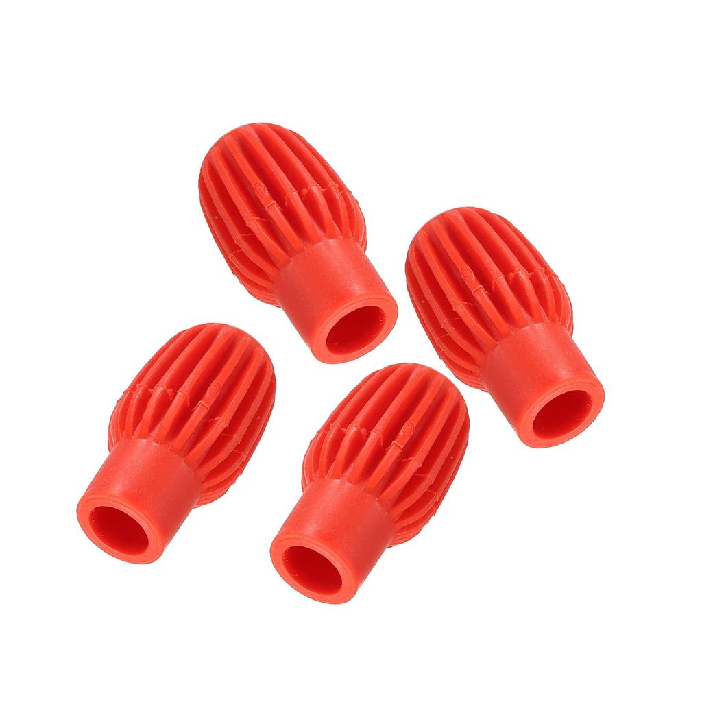 PATIKIL Drum Stille Tip voor Drum Siliconen Rubber Oefen Percussie 4 Stuks Demper, Drumstokken, Demper, Tip, Demper, Rood,