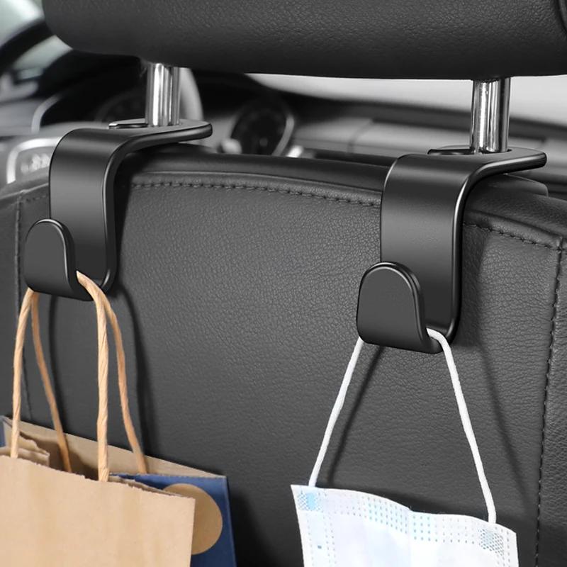 Car Headrest Hooks Hanger for Bags Seat Back Organizer Holder Clips Auto Fastener Hook Car Storage Interior Accessories
