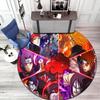 Berühmter Cartoon NARUTO Protagonist Uzumaki Naruto runder Teppich weiche Heimdekoration rutschfeste Fußmatte Outdoor Picknickmatte Teppich M6