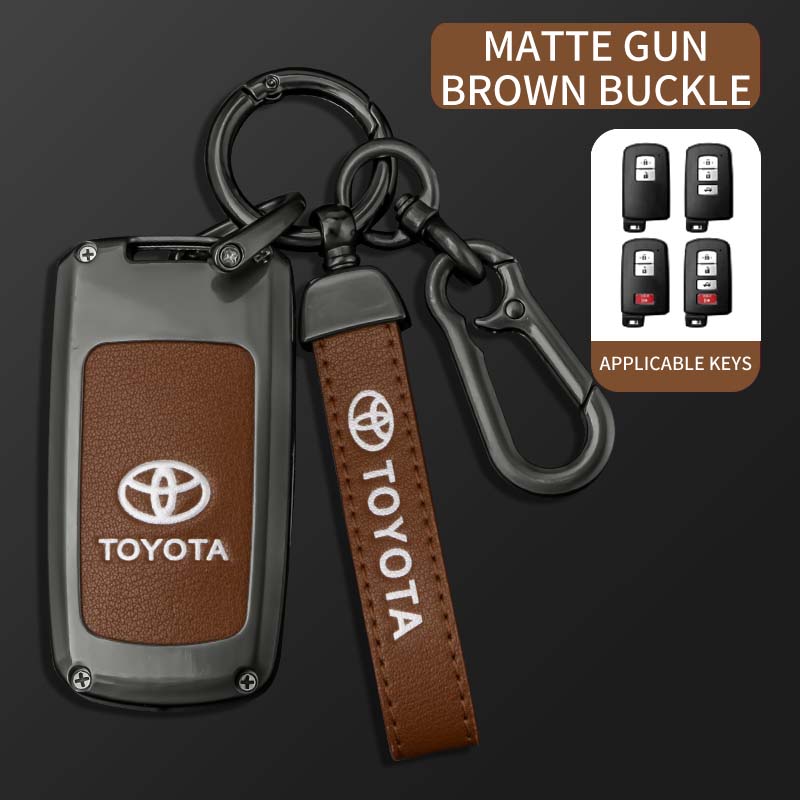 Car Key Case Full Cover Styling Accessories For Toyota RAV4 Highlander Avalon Sequoia Tundra Tacoma 4Runner Land Cruise Prius