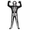 Halloween Skeleton Monster Cosplay Costume Skeleton Night Light Jumpsuit Carnival Horror Party Costume