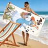Robot Maid 2D Flat Print Beach Towel, Large Soft Quick Dry Towel for Beach Camping Swimming.MSTJ0918590