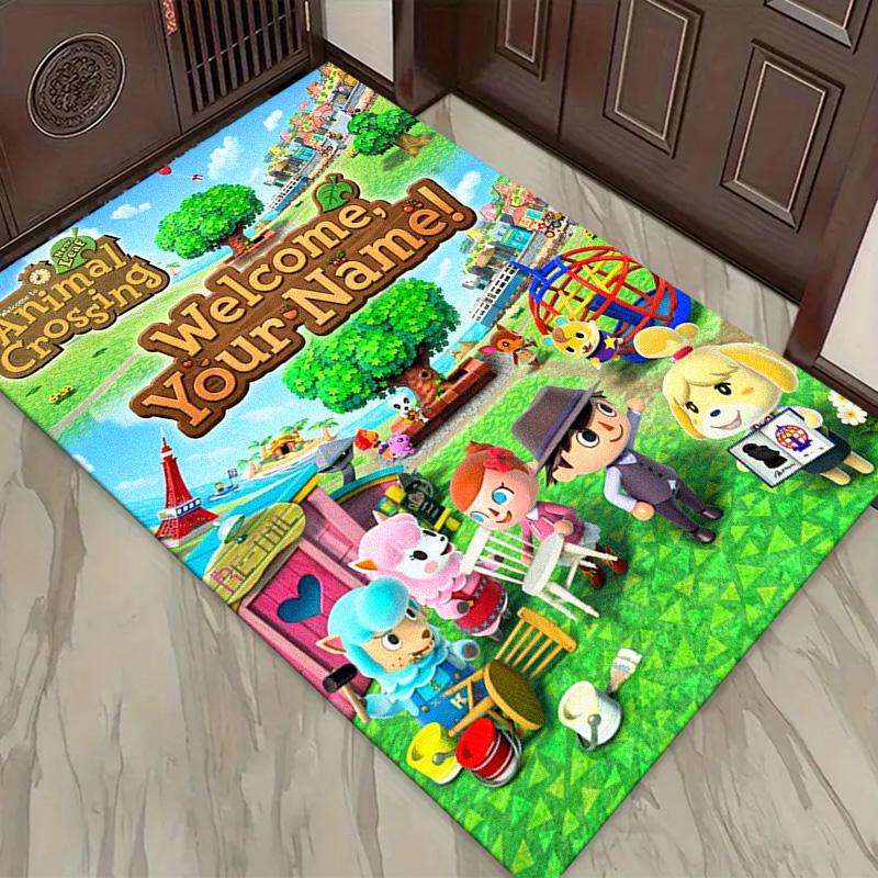 Name Custom Animal Crossing Carpet Rug for Living Room Bedroom Home Sofa Decoration,Kids play Non-slip Floor Mat