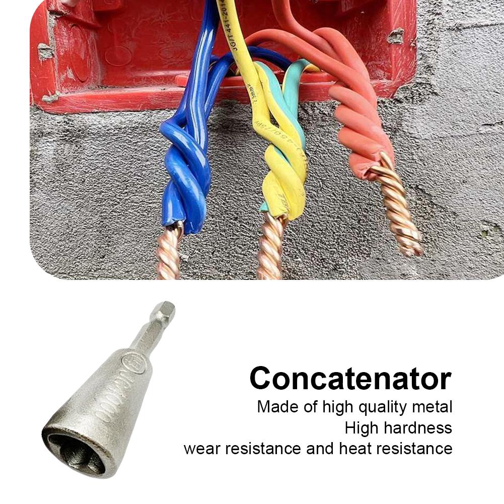 Wire Twisting Tools 1.5-6 Square 2-6 Wire Quickly Wire Twister 6mm Hexagonal Handle Quick Twisting Connector for Electric Drill