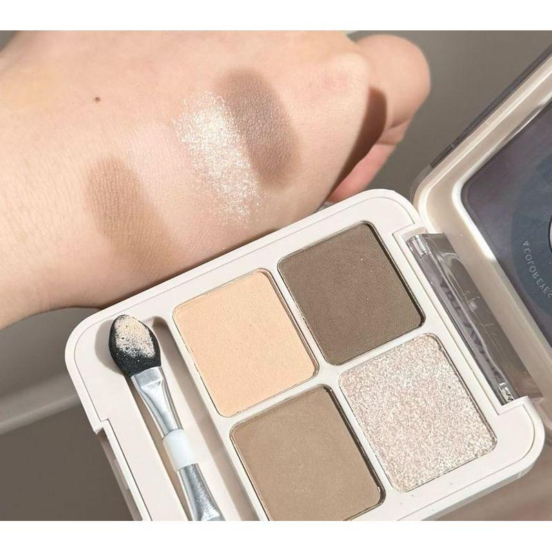 Kunstwert - Vinyl-Schallplatte Lidschattenpalette in vier Farben - 4 Arten