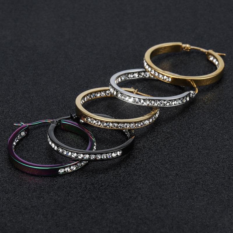 

ENSHIR Нержавеющая сталь Любовь Серьги Набор для женщин Мужчин Мода Хип-хоп Кисточка Круг Серьги Личность Ювелирные изделия Оптом