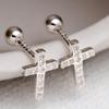 Women's Accessories Sari Daily Cubic Cross Piercing
