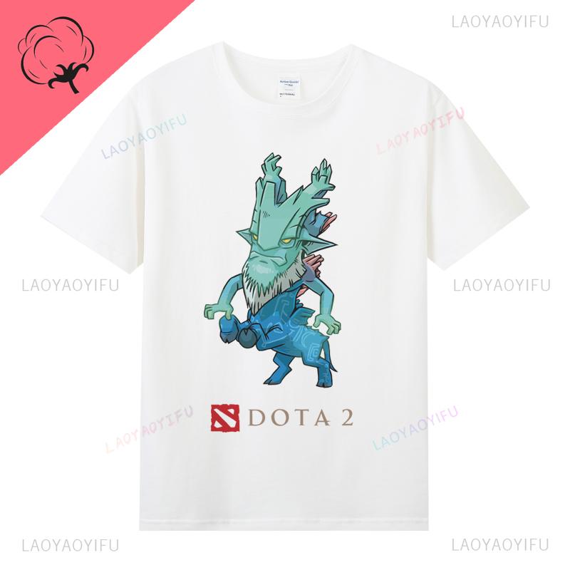 DOTA 2 Camiseta Famous Game TShirt Ropa Hombre 100 Cotton Crewneck Casual Classic Gamer Lover Gifts Tops Graphic T Shirts