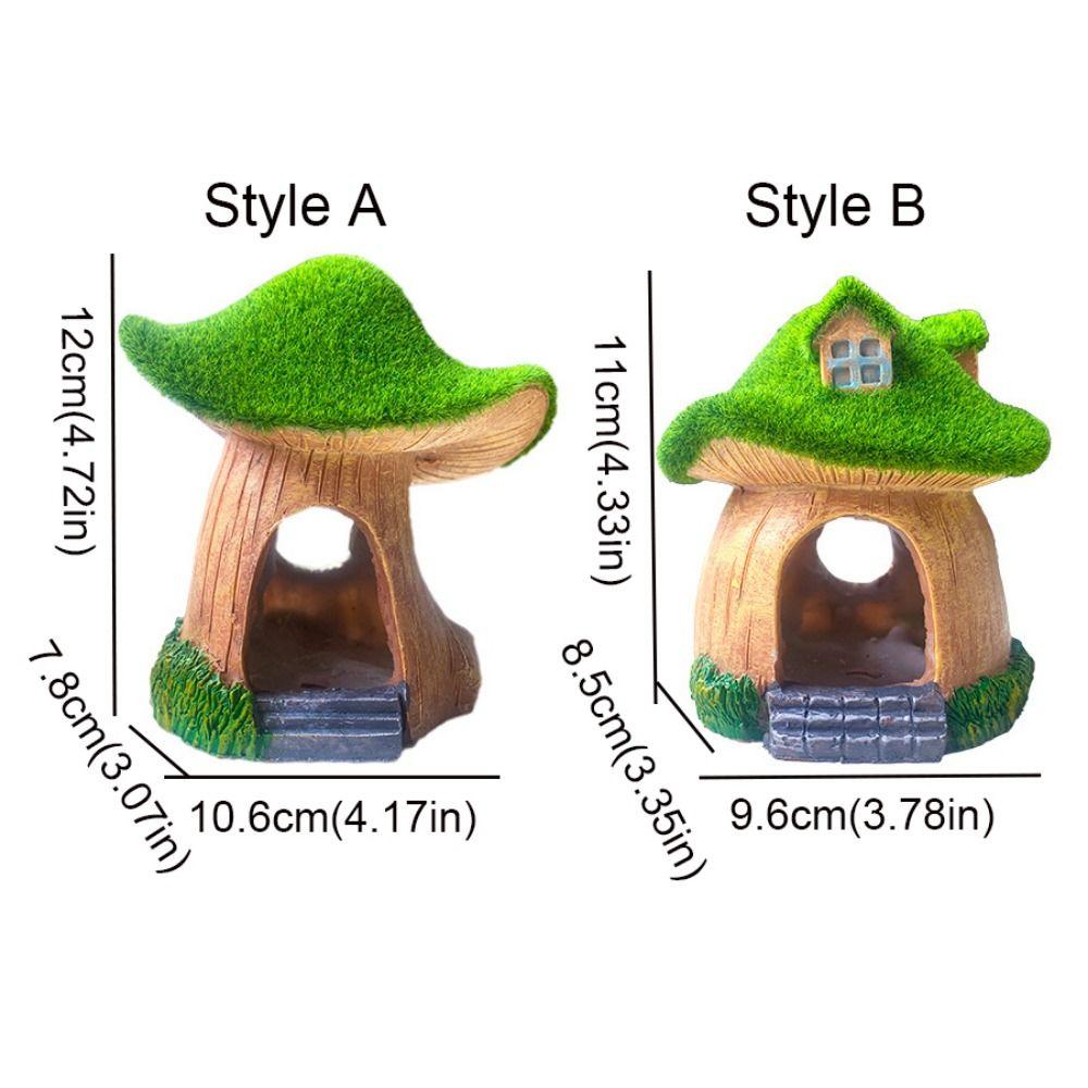 Simulation Fish Mushroom Shelter Decorative Shrimp Hideout Aquarium Mushroom House Aquarium