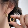 Trendy 925 Silver Circle Hoop Earrings for Women Real Silver Jewelry Fashion Earrings