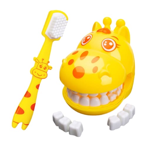 Toothbrushing Toy, Toddler Toothbrushing Toy, Toothbrushing Toy, Eco-Friendly Giraffe Toy Teeth, Standard Tooth Model, Toothbrushing Toy, Detachable G