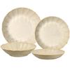 Japanese Retro White Glaze Ceramic Breakfast Plate - Creative and Simple Design for Cakes and More
