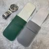 Fashionable Travel Watch Storage Case PU Leather Bag with Multiple Compartments for Display Organization Home Use