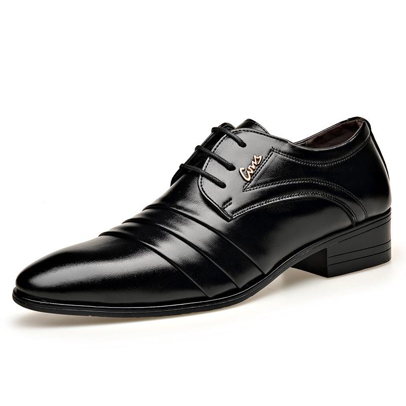 Herren Lederschuhe Herren Herbst und Winter Business Kleid Spitz Hochzeit Bräutigam Trauzeuge Schnürschuhe Anzugschuhe