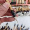 9cm Size Mini Chinese Calligraphy Brush Bamboo Handle Traditional Ink Writing Brush  Daily Practice