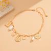 IngeSight.Z Luxury Retro Angel Rose Relief Pendant Choker Necklace Woman Temperament Gold Color Collarbone Female Party Jewelry