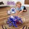 1 Set Giocattoli Scherzo a Movimento Rapido Ragno Strisciante Telecomandato con Occhi Rossi a LED Ragno Rampicante Giocattolo con Telecomando per Bambini Regalo