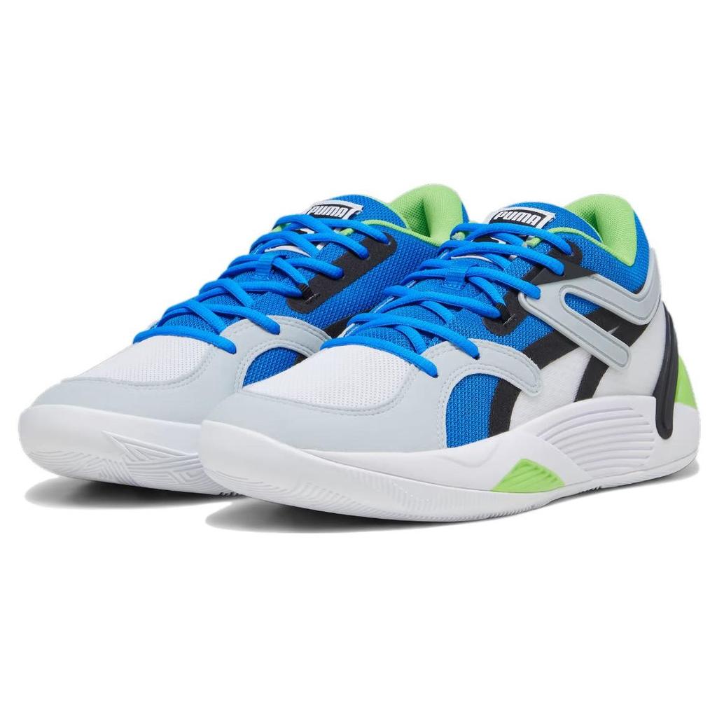 Puma TRC Blaze Court White Black Ultra Blue Men Sneakers Platinum-Grey 376582-31