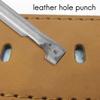 Gut-5-teiliges Hohllochstanzer-Set Ovale Form Leder Hohllochstanze Schneider Für Lederbearbeitung (4X6mm,4X7mm,4X8mm,4X10mm,4X12mm