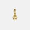 18K Gold Electroplated Stainless Steel Horseshoe Pendant for DIY Accessories