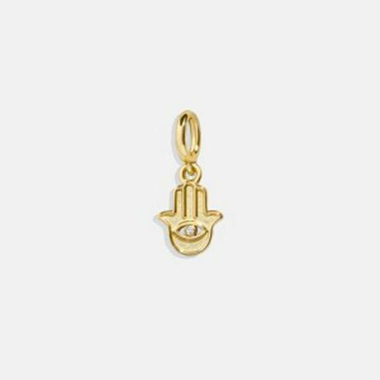 18K Gold Electroplated Stainless Steel Horseshoe Pendant for DIY Accessories