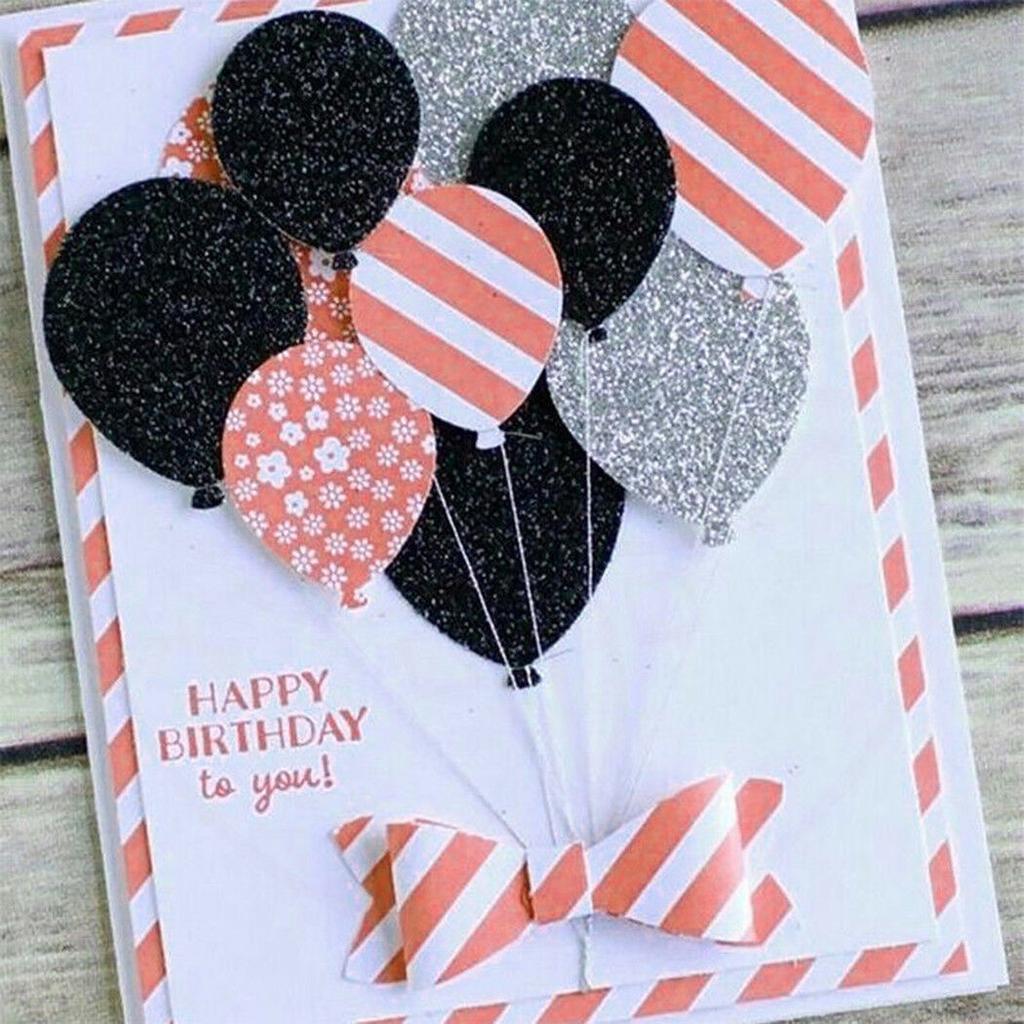 6PCS/lot Balloons Metal Cutting Dies Stencil Die Cut Scrapbooking Craft Stamps