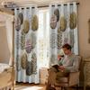2pcs forest printed blackout curtains in multiple sizes for living room insulation and holiday decoration   easy to install