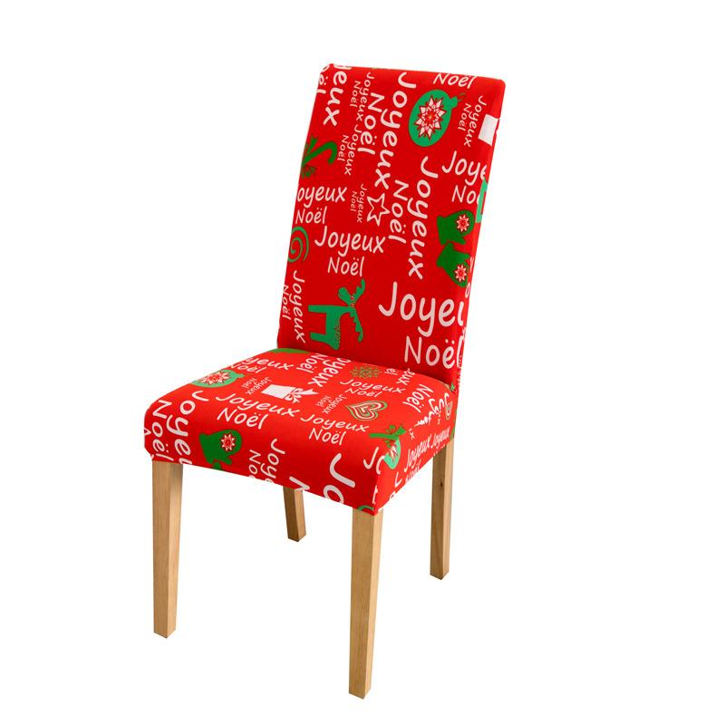 Chair Cover Dining Room Christmas Decor 2025 Santa Claus Snowflake Print Office Chair Covers Stretch Removable Chair Seat Cover