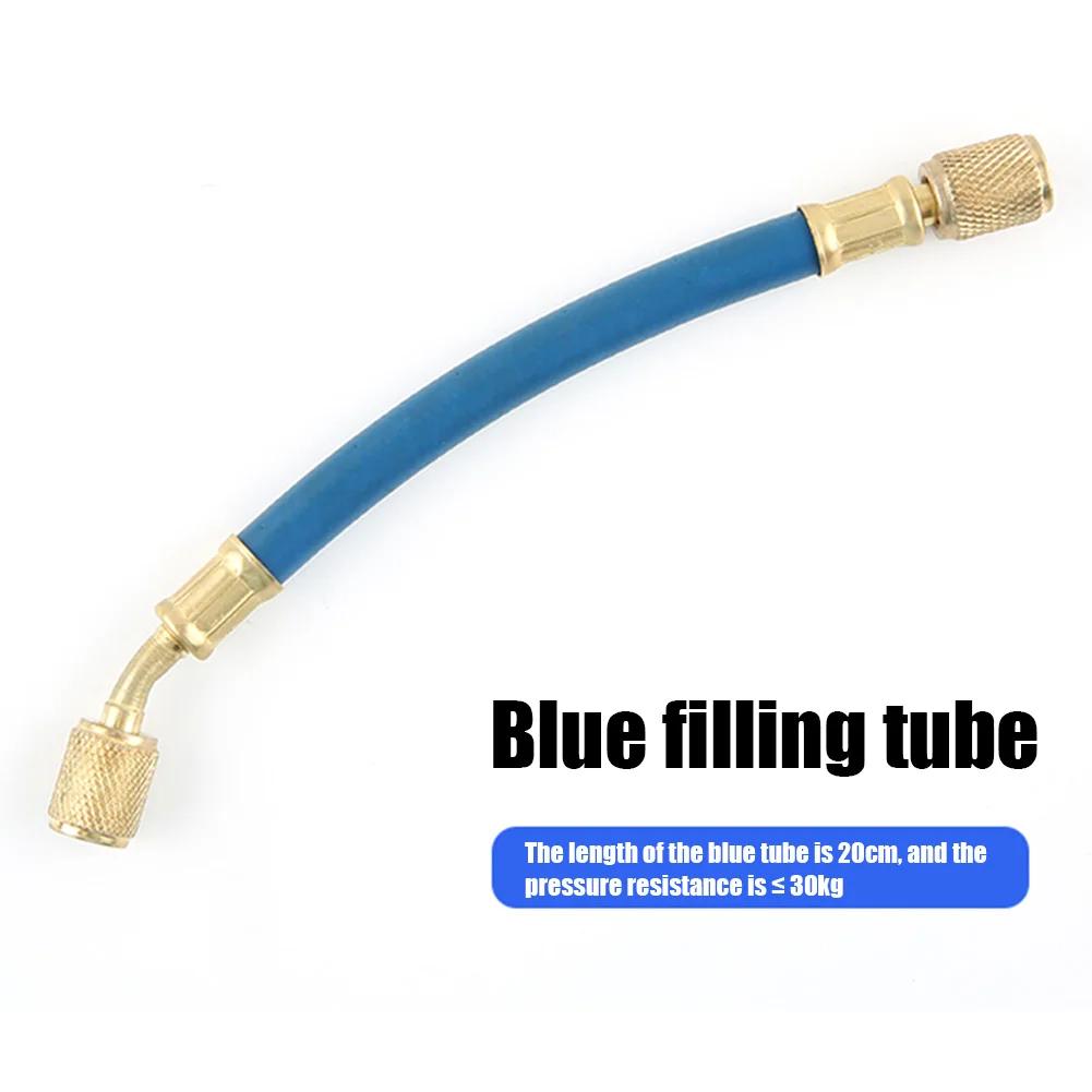 Car A/C Oil/Dye Injector 30Ml 1Oz with Low Side Quick Coupler Adapter 1/4 Air Conditioning Automotive Oiler Injection Syringe