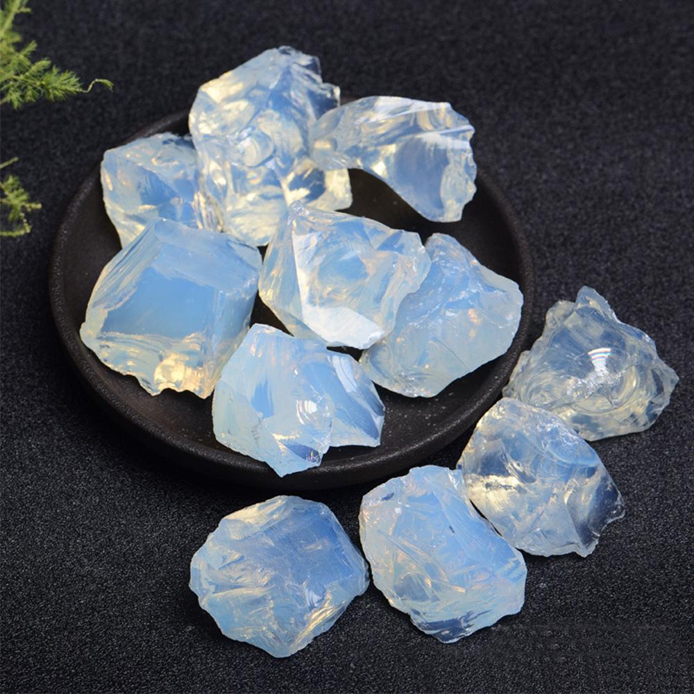 Natural Opal Rough Stones Quartz Crystal Raw Mineral Reiki Healing Crystals Gem Specimens Collectible Home Decor 50g