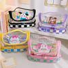 Pencil Bag Cartoon Style Large Capacity Plastic  Clear PVC Portable Large Pencil Case for Stud