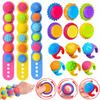 Kid Sensory Ring Fidget Toy Silicone Texture Spin Bralet Anxiety Stress Relie Toy Autism ADHD Special Classroom Calm Down Toys