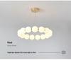 Nordic Modern Minimalist LED Chandelier - Pearl Necklace Design for Living Room, Bedroom, and Restaurant.